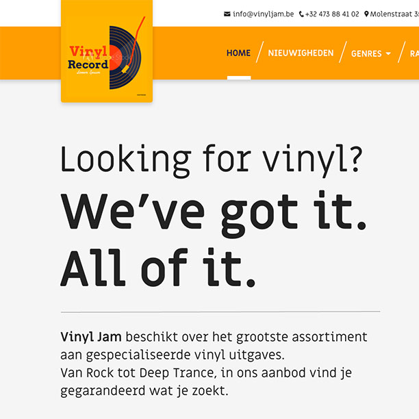 Vinyl Jam Webshop